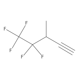 4,4,5,5,5-Pentafluoro-3-methylpent-1-yne Structure