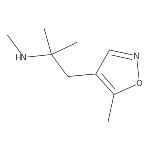 Methyl[2-methyl-1-(5-methyl-1,2-oxazol-4-yl)propan-2-yl]amine结构式