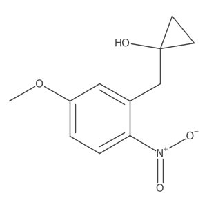1-[(5-Methoxy-2-nitrophenyl)methyl]cyclopropan-1-ol Structure
