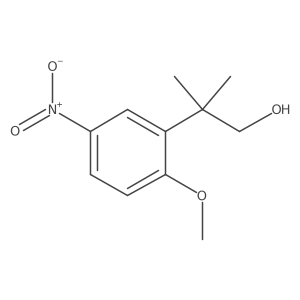 2-(2-Methoxy-5-nitrophenyl)-2-methylpropan-1-ol Structure