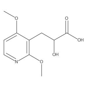 3-(2,4-Dimethoxypyridin-3-yl)-2-hydroxypropanoic acid结构式