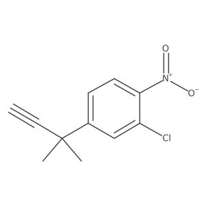 2-Chloro-4-(2-methylbut-3-yn-2-yl)-1-nitrobenzene Structure
