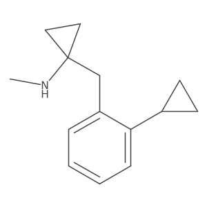1-[(2-cyclopropylphenyl)methyl]-N-methylcyclopropan-1-amine结构式
