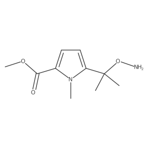 methyl 5-[2-(aminooxy)propan-2-yl]-1-methyl-1H-pyrrole-2-carboxylate结构式