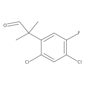 2-(2,4-Dichloro-5-fluorophenyl)-2-methylpropanal Structure