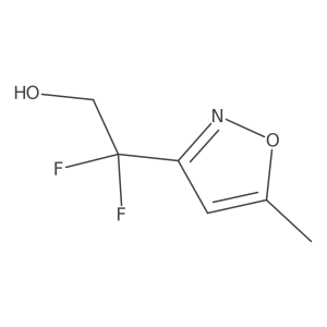 2,2-Difluoro-2-(5-methyl-1,2-oxazol-3-yl)ethan-1-ol Structure