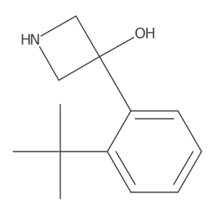 3-(2-Tert-butylphenyl)azetidin-3-ol结构式