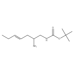 tert-butyl N-(2-aminohept-4-en-1-yl)carbamate Structure