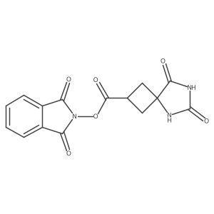 1,3-dioxo-2,3-dihydro-1H-isoindol-2-yl 6,8-dioxo-5,7-diazaspiro[3.4]octane-2-carboxylate结构式