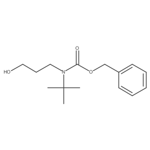 benzyl N-tert-butyl-N-(3-hydroxypropyl)carbamate结构式