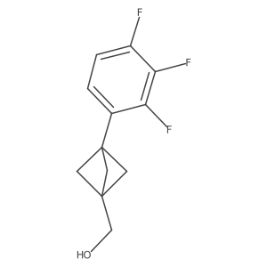 [3-(2,3,4-Trifluorophenyl)-1-bicyclo[1.1.1]pentanyl]methanol Structure