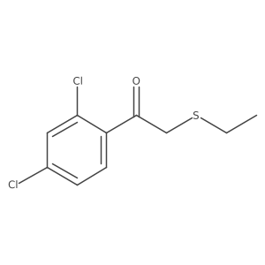 1-(2,4-Dichlorophenyl)-2-(ethylthio)ethan-1-one Structure