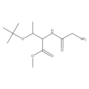methyl (2R,3S)-2-(2-aminoacetamido)-3-(tert-butoxy)butanoate Structure