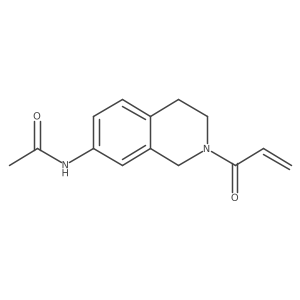 N-(2-Prop-2-enoyl-3,4-dihydro-1H-isoquinolin-7-yl)acetamide Structure