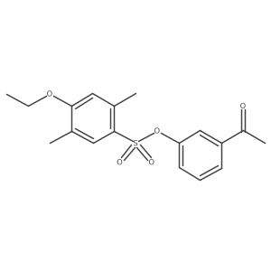 3-Acetylphenyl 4-ethoxy-2,5-dimethylbenzene-1-sulfonate Structure