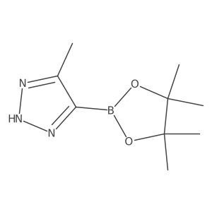 5-Methyl-4-(4,4,5,5-tetramethyl-1,3,2-dioxaborolan-2-yl)-1H-1,2,3-triazole Structure