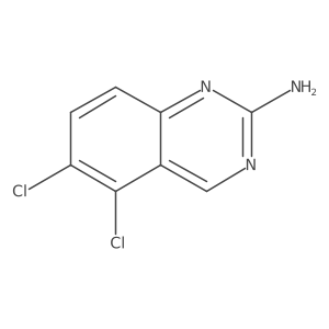 5,6-Dichloroquinazolin-2-amine结构式