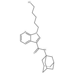 N-(adamantan-1-yl)-1-(5-hydroxypentyl)-1H-pyrrolo[2,3-b]pyridine-3-carboxamide结构式