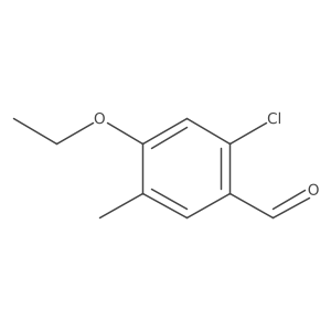 2-Chloro-4-ethoxy-5-methylbenzaldehyde Structure