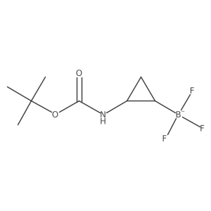 [cis-2-(Tert-butoxycarbonylamino)cyclopropyl]-trifluoro-boranuide Structure