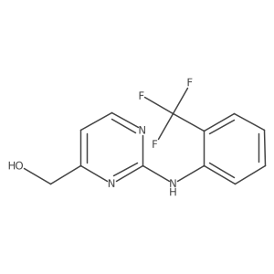 (2-{[2-(Trifluoromethyl)phenyl]amino}pyrimidin-4-yl)methanol结构式