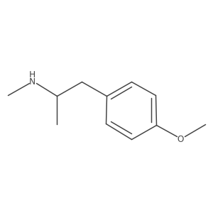 4-Methoxymethamphetamine, (R)-结构式