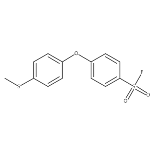 4-[4-(Methylsulfanyl)phenoxy]benzene-1-sulfonyl fluoride结构式