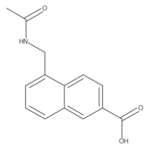 5-(Acetamidomethyl)naphthalene-2-carboxylic acid结构式