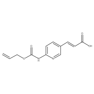 (2E)-3-(6-{[(prop-2-en-1-yloxy)carbonyl]amino}pyridin-3-yl)prop-2-enoic acid Structure