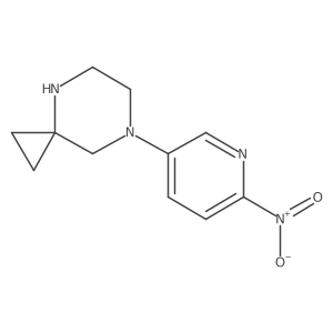 7-(6-Nitropyridin-3-yl)-4,7-diazaspiro[2.5]octane结构式