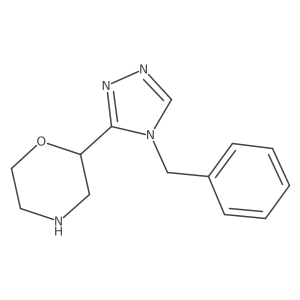 2-(4-benzyl-4H-1,2,4-triazol-3-yl)morpholine结构式