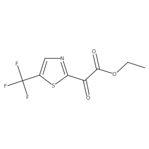 Ethyl 2-oxo-2-[5-(trifluoromethyl)-1,3-thiazol-2-yl]acetate Structure