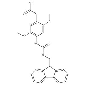 2-[4-({[(9H-fluoren-9-yl)methoxy]carbonyl}amino)-2,5-dimethoxyphenyl]acetic acid结构式