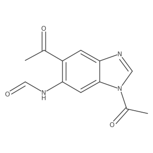 Formamide,n-(1,5-diacetyl-1h-benzimidazol-6-yl)- Structure