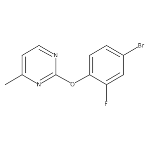 2-(4-Bromo-2-fluorophenoxy)-4-methylpyrimidine Structure