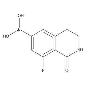 (8-fluoro-1-oxo-3,4-dihydro-2H-isoquinolin-6-yl)boronic acid Structure