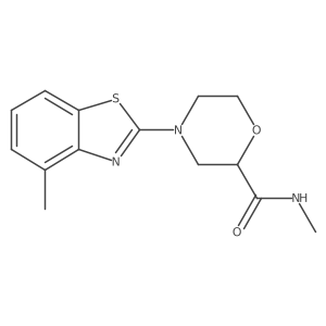 N-methyl-4-(4-methyl-1,3-benzothiazol-2-yl)morpholine-2-carboxamide Structure
