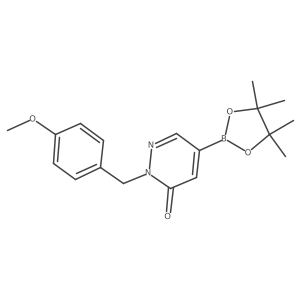 COc1ccc(Cn2ncc(B3OC(C)(C)C(C)(C)O3)cc2=O)cc1结构式
