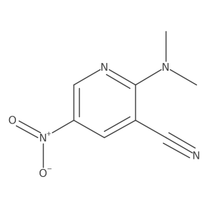 2-(Dimethylamino)-5-nitro-3-pyridinecarbonitrile结构式