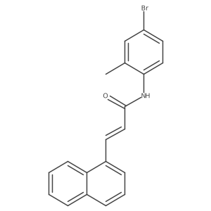 N-(4-bromo-2-methylphenyl)-3-(1-naphthyl)acrylamide结构式