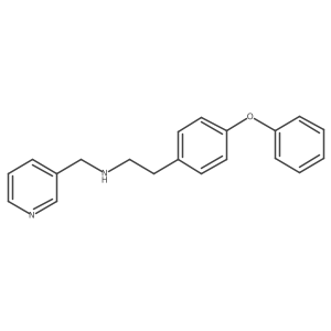 N-((4-phenoxy)phenylethyl)pyridine-3-methylamine Structure