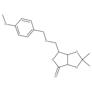 (3aR,6R,6aR)-6-(((4-methoxybenzyl)oxy)methyl)-2,2-dimethyldihydrofuro[3,4-d][1,3]dioxol-4(3aH)-one结构式