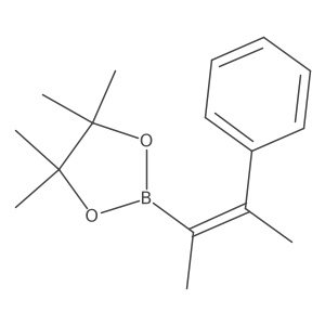 4,4,5,5-tetramethyl-2-[(Z)-3-phenylbut-2-en-2-yl]-1,3,2-dioxaborolane Structure