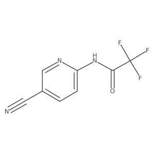 N-(5-Cyano-2-pyridinyl)-2,2,2-trifluoroacetamide结构式