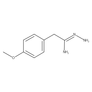 4-Methoxybenzeneethanimidic acid hydrazide结构式