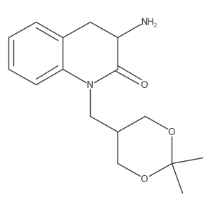 3-amino-1-[(2,2-dimethyl-1,3-dioxan-5-yl)methyl]-3,4-dihydroquinolin-2(1H)-one结构式