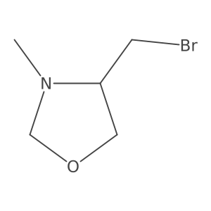 4-(Bromomethyl)-3-methyloxazolidine Structure