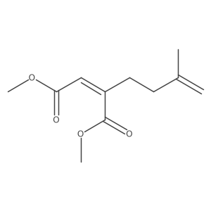 1,4-Dimethyl (2E)-2-(3-methyl-3-buten-1-yl)-2-butenedioate结构式