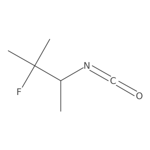 2-Fluoro-3-isocyanato-2-methylbutane结构式