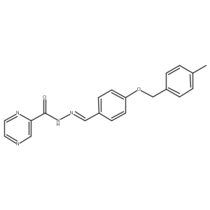 N'-(4-((4-Methylbenzyl)oxy)benzylidene)-2-pyrazinecarbohydrazide结构式
